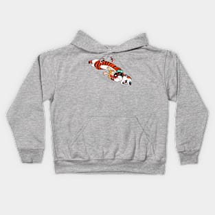 jumping happily with friends Kids Hoodie